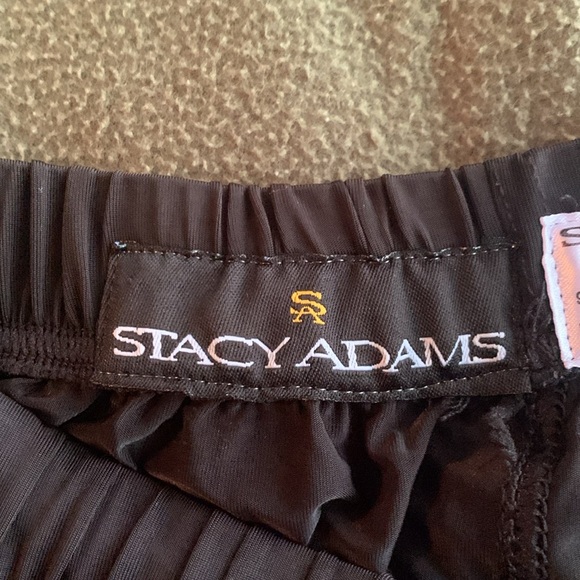Men’s Stacy Adam’s black button fly, drawstring pajama bottoms. Size medium - Picture 3 of 7
